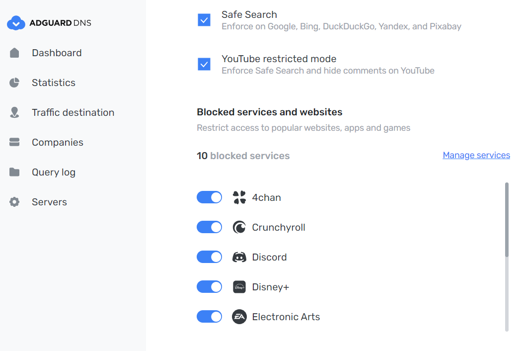 List of domains