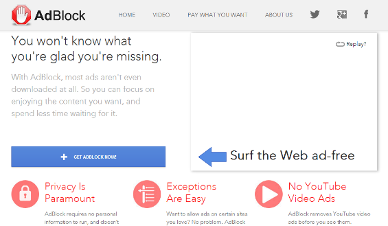 AdBlock knows how to remove the ads How to remove the ads with AdBlock