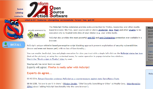 NoScript helps you to block the ads NoScript helps you to block the ads