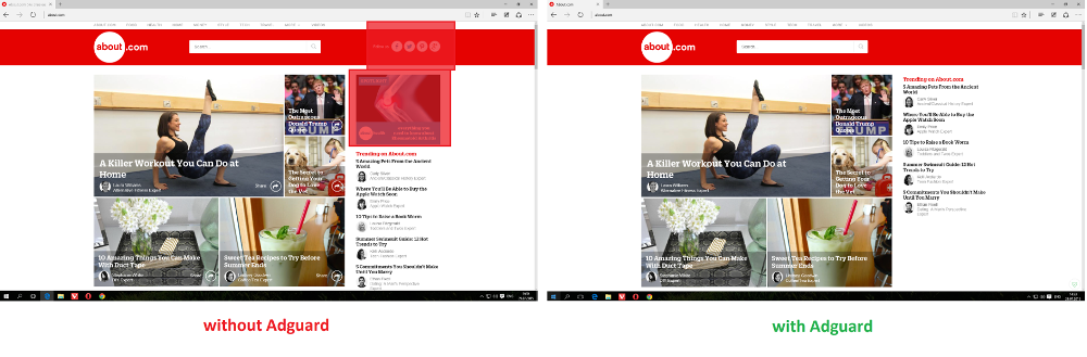 Edge with Adguard